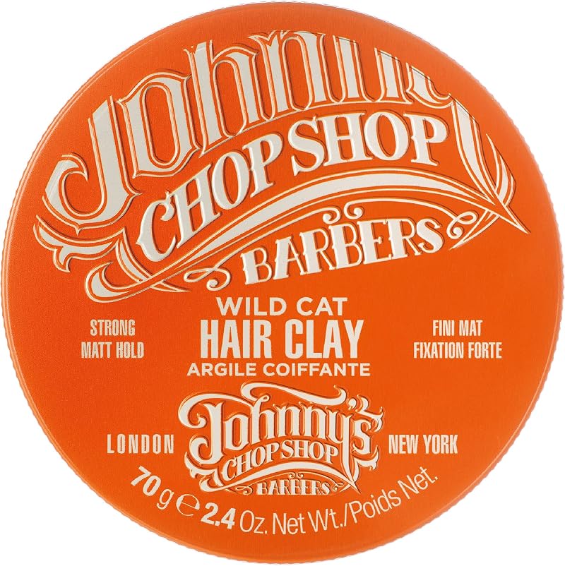 Johnny's Chop Shop Wild Cat Hair Clay Strong Hold Matt Finish 70g