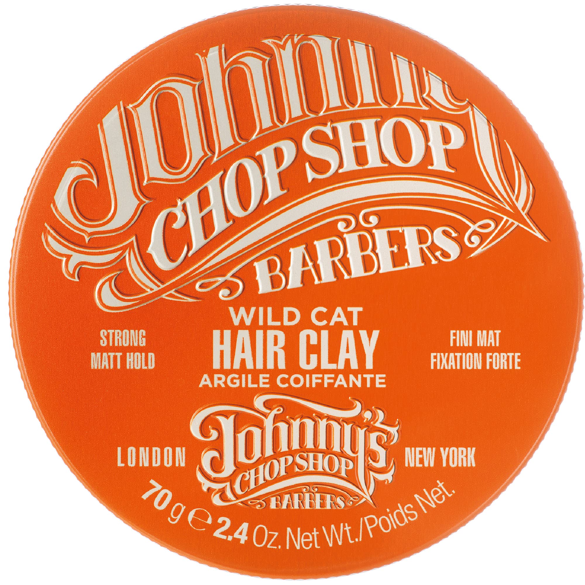 Johnny's Chop Shop - Wild Cat Hair Clay, Strong Hold, Matt Finish (70g) Pack of 1 โ image 1