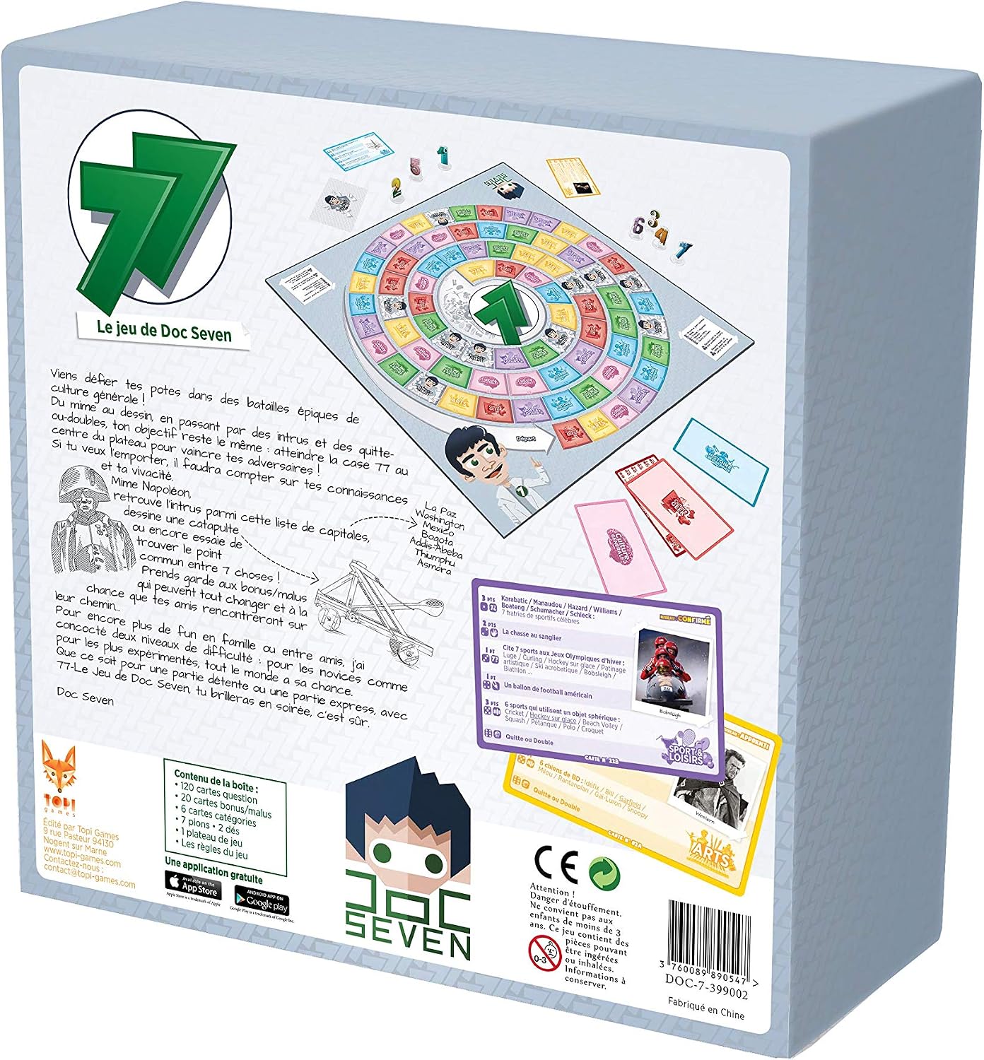 Topi Games - 77 - The Game De Doc Seven - Board Game - Board Game - Ages 7 and up - 2 to 7 players - DOC-7-399001 - Image 5