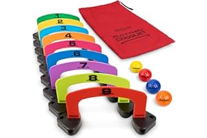 GoSports Putt-Thru Croquet Putting Game - Includes 9 Gates, 4 Golf Balls and Tote Bag - Play at Home, the Office or On the Gr