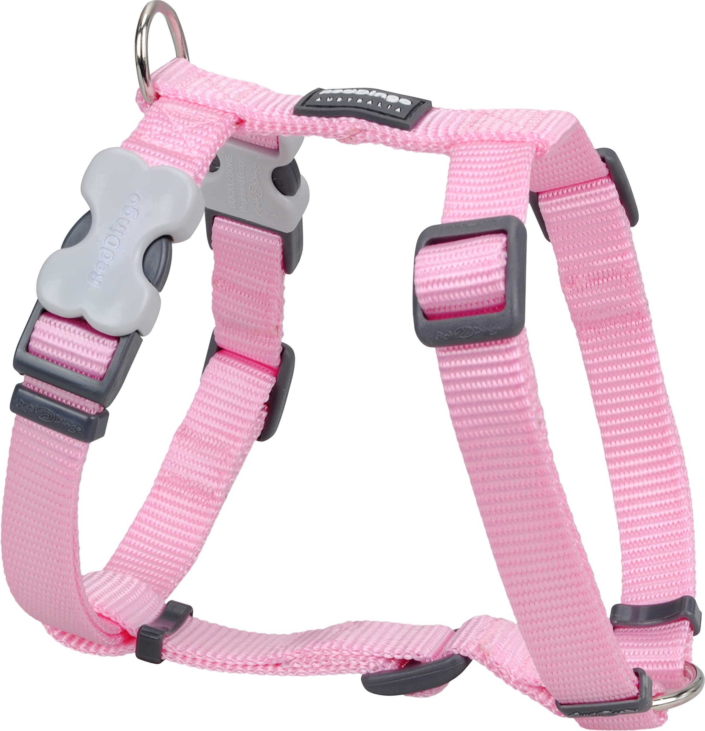 Red Dingo Classic Dog Harness Plain, Pink, X-Small 12mm โ image 1