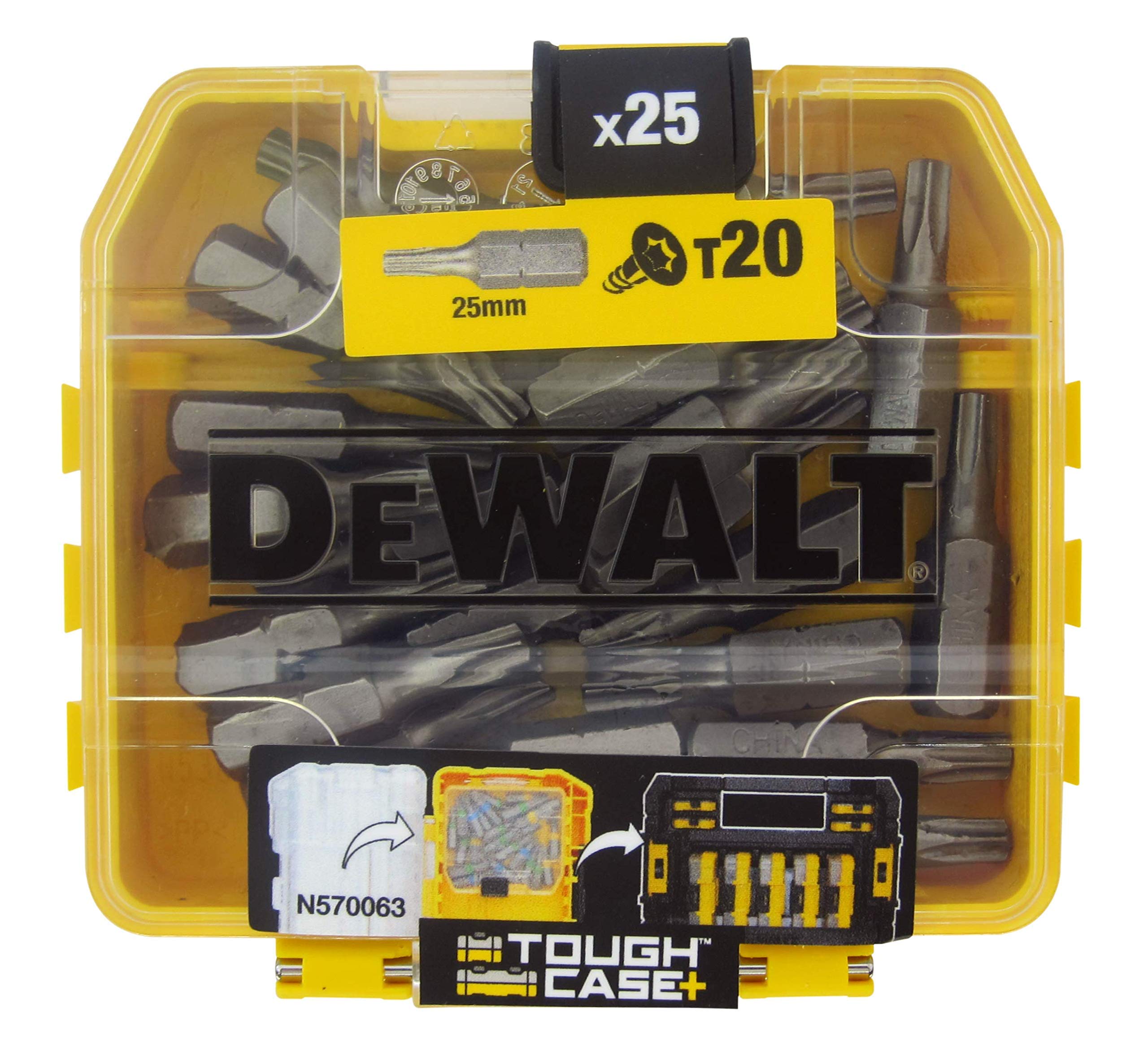 DEWALT DT7961-QZ Tic Tac Box with 25xT20 25mm