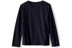 Lands' End Kids Soft Jersey Pocket Sleep Top - Ultra-Soft Cotton Blend, Tag-Free, Cozy Fit, Fun for Bedtime Comfort