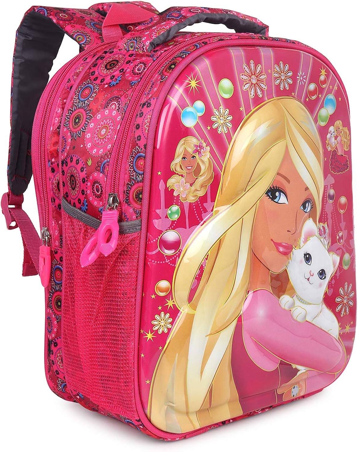 STYLBASE 3D Character embossed barbie girl school bag (pink) Amazon.in