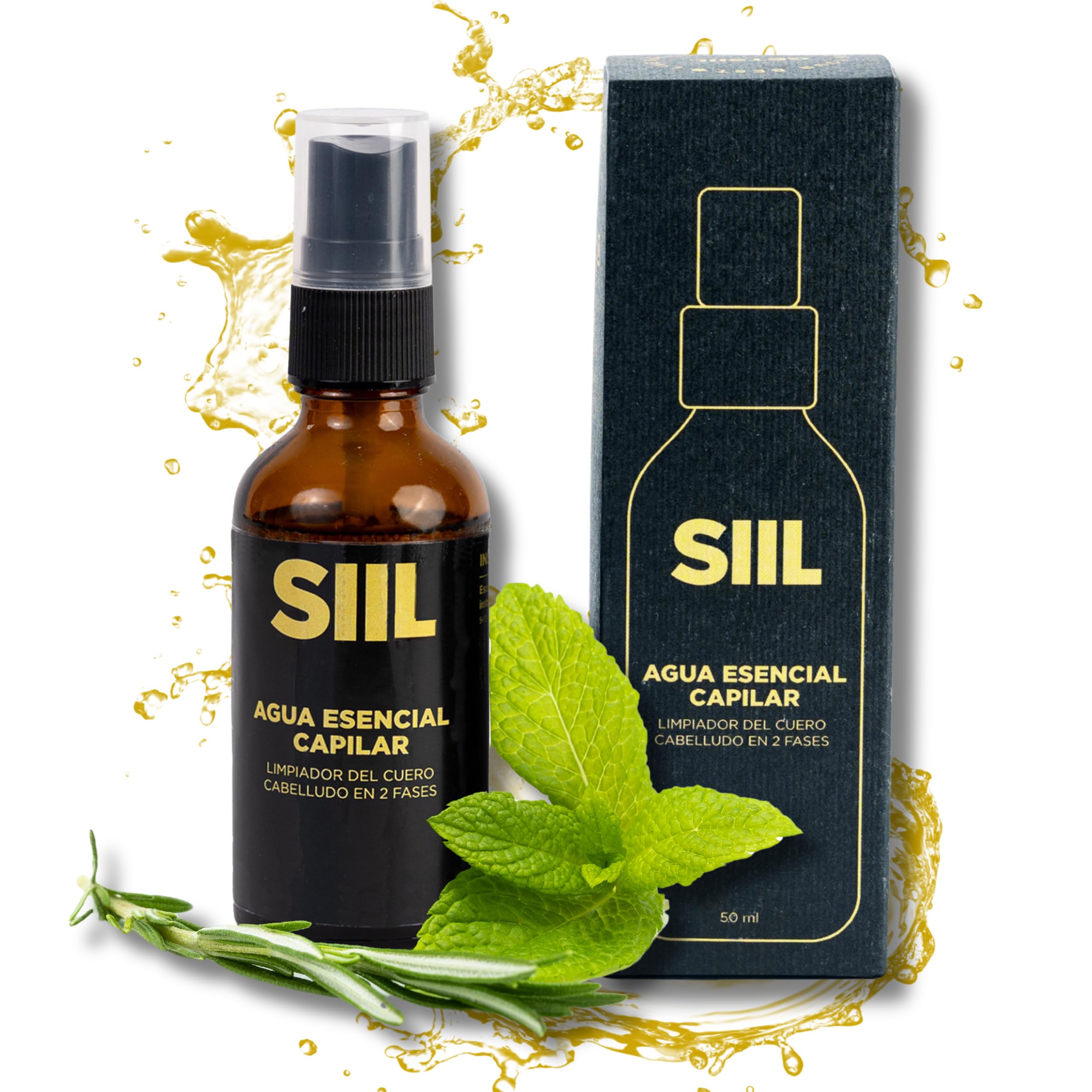 Hair Water - 50 ml Hair Tonic for Cleansing Scalp Hair Growth Aromatherapy Function 100% Natural