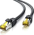 2m - CAT.7 600 MHz Ethernet Gigabit Lan c&acirc;ble r&eacute;seau | LAN / patch c&acirc;ble avec fiches RJ45 | 10 / 100 / 1000 Mo/s | S/FTP Blindage | compatible cat.5 / cat.5e / cat.6 | switch / router / modem / panneau de brassage / Access Point / panneau de brassage verticaux | noir