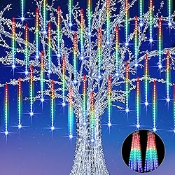 JJGoo 【2 Pack】 Christmas Lights Meteor Shower