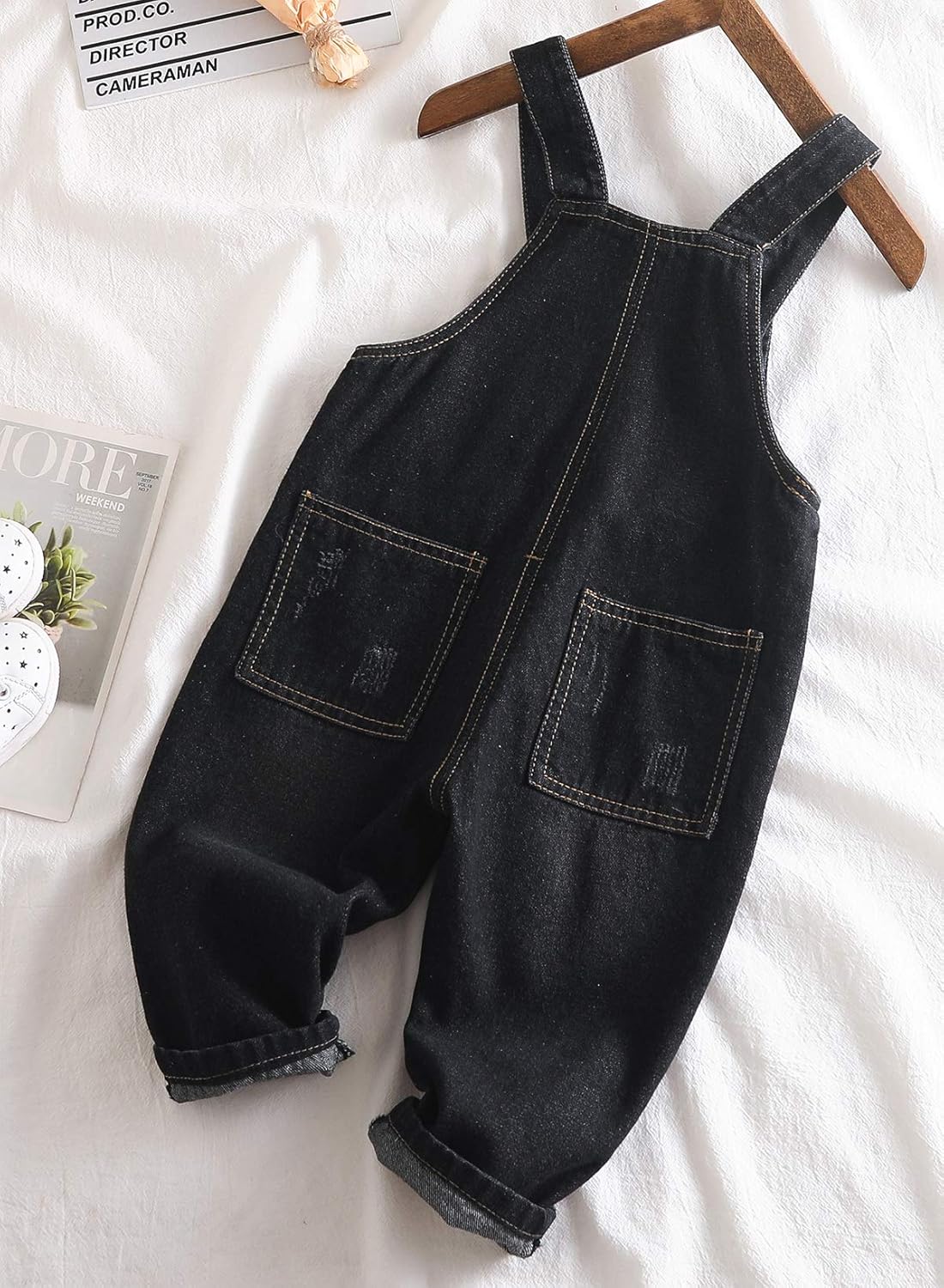 baby black ripped jeans