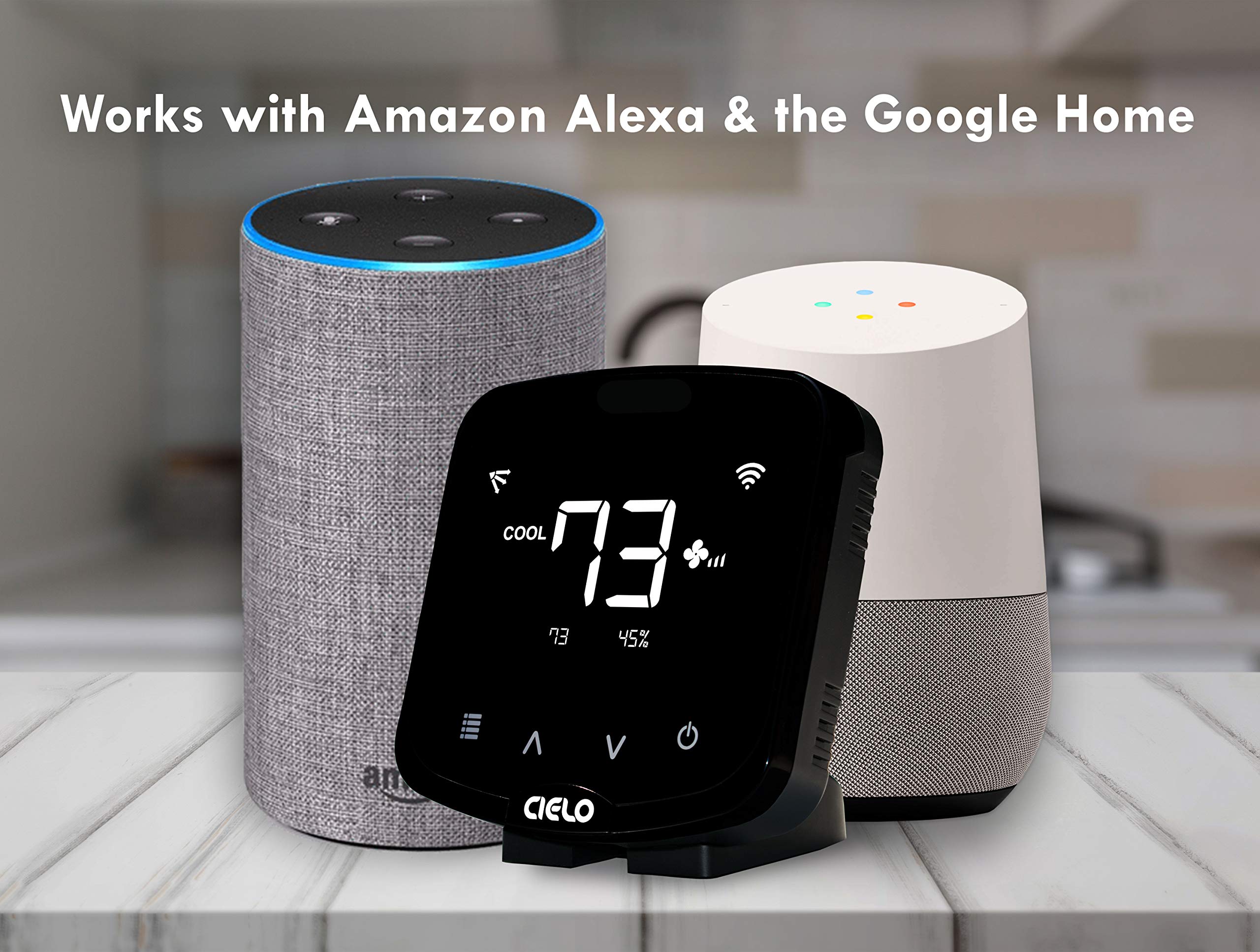 Cielo Breez Plus, Smart Air Conditioner Remote Controller WiFi Enabled, Compatible with Alexa