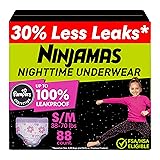 Ninjamas Girls Bedwetting Nighttime Underwear, Size