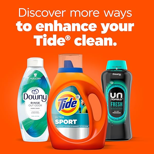 TIDE PLUS FEBREZE SPORT ODOR DEFENSE HE TURBO CLEAN LIQUID LAUNDRY DETERGENT, 84 FL OZ, 54 LOADS