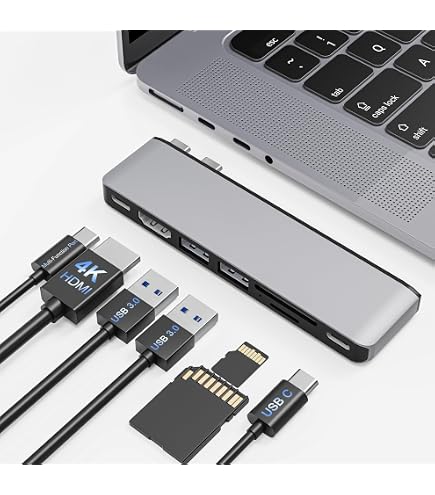 AFTERPLUG A MacBook Dual USB Extender con custodia, 2 porte
