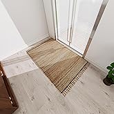 Eco Crave Handmade Jute Area Rug 3x5 ft – Brown & Black Diamond Pattern Natural Hand-Woven Low Pile Non-Slip High Traffic Area Floor Rug for Indoor Outdoor, Farmhouse Boho Area Rug, 36x60 Inches