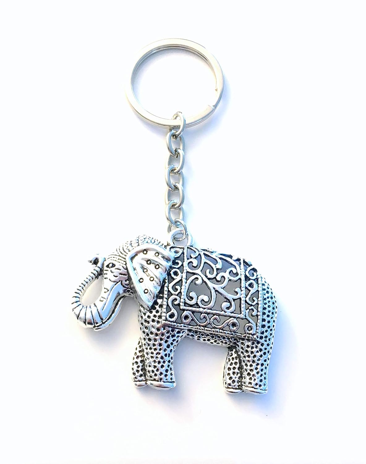 Elephant Key Chain, Elephant Keychain, Large Animal Key