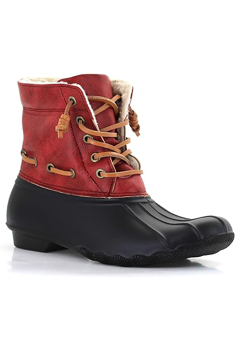 seven7 jhawk fleece lined duck boot