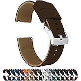 BARTON Elite Silicone Watch Bands - Quick Release - Choose Strap Color & Buckle Color (Stainless Steel, Black PVD or Gunmetal Grey) - 18mm, 20mm, 22mm & 24mm Watch Straps