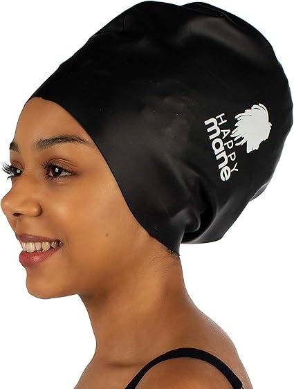 Amazon Com Happy Mane Large Extra Large Xl Silicone Swim Cap For