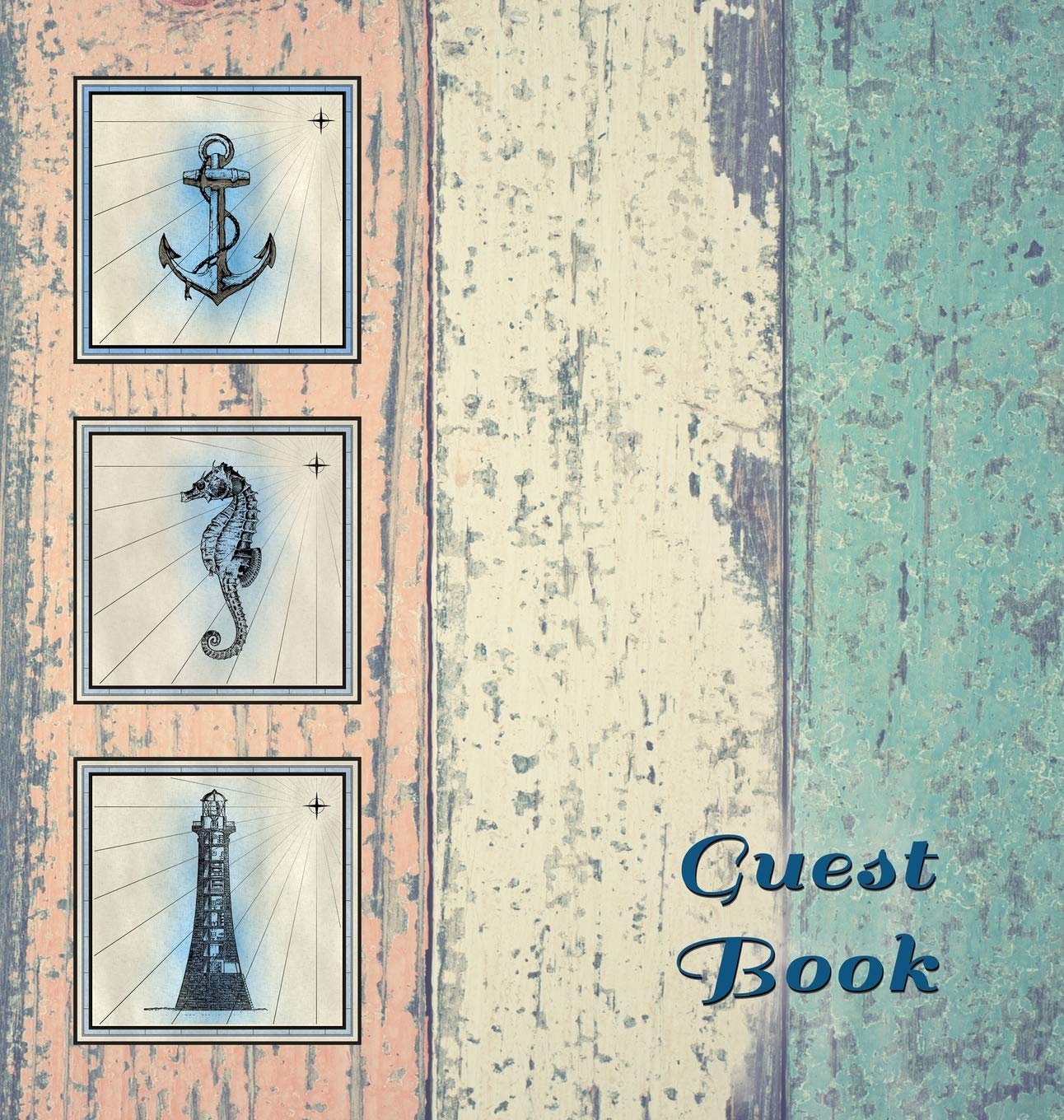 Amazoncom Nautical Guest Book Hardcover