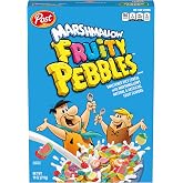 Marshmallow Fruity PEBBLES Breakfast Cereal, Gluten Free, 11 oz Box | Sweetened Puffed Rice With Crunchy Texture And Colorful Pieces, Delivering Bold Flavor In Every Spoonful