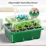 MIXC Seed Trays 10 Pack 120 Cells with Lids Reusable Germination Kit PET Plastic view 3