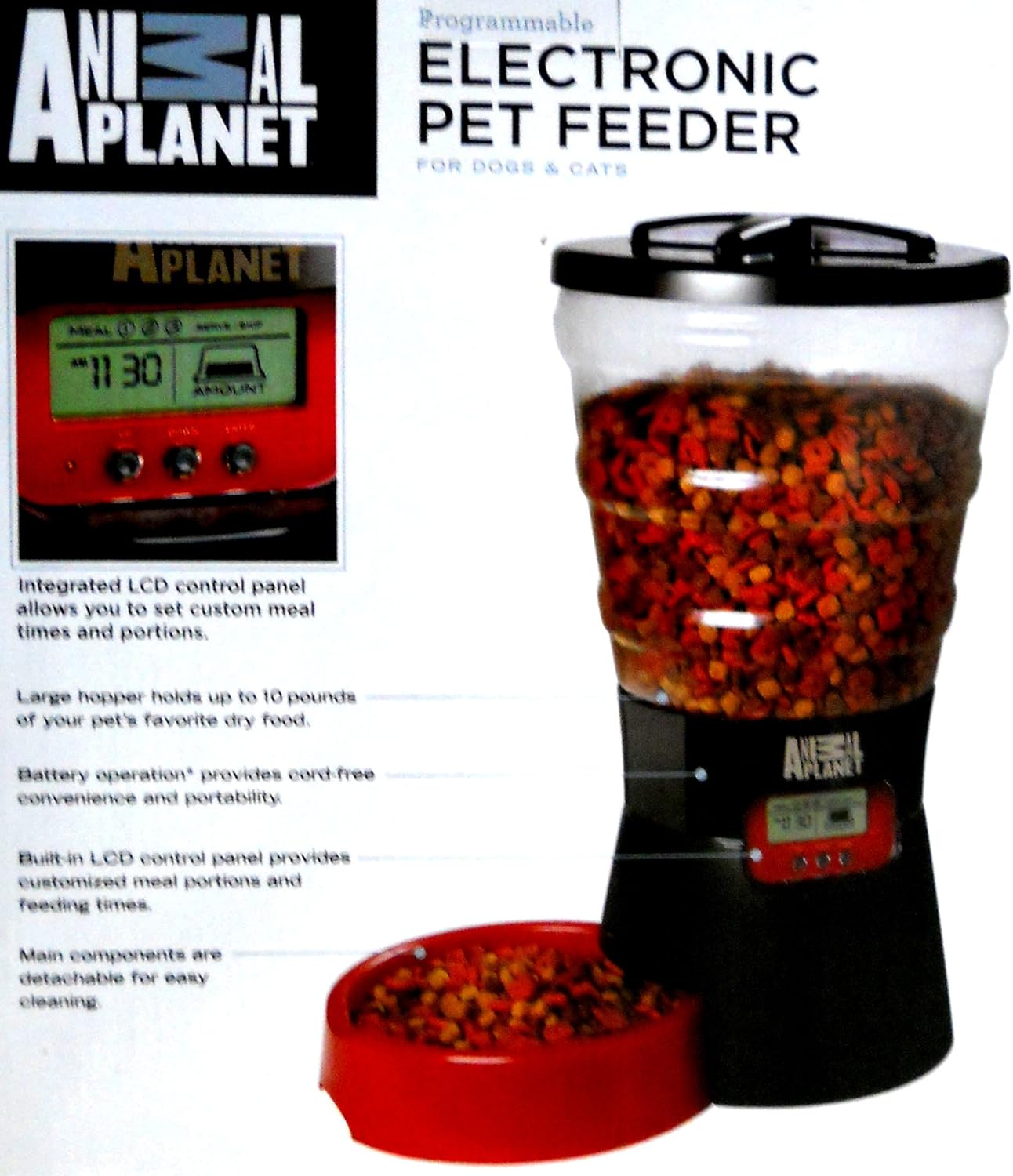 Animal Planet Pets 101 Programmable Electronic Pet Feeder Amazon