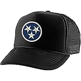 ALLNTRENDS Tennessee State Flag Star Trucker Hat Embroidered Adult Baseball Cap Adjustable Snapback
