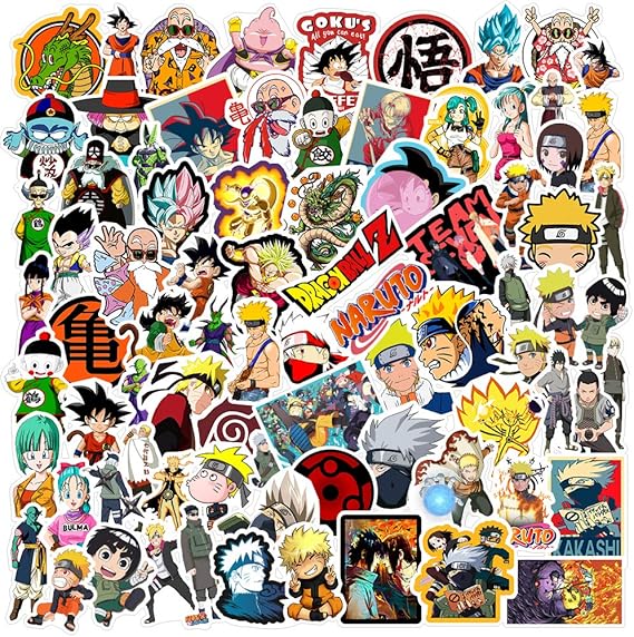 Amazon 100PCS Anime Stickers For Water Bottle Naruto Stickers 