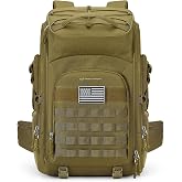 Maelstrom Tactical Backpack for Men, Water Resistant 40L Military Bag | Molle System, 900d Polyester, Laptop Pocket, Load Compression, Tripod Straps, For Hunting, Travel, Hiking,Gym, Camping