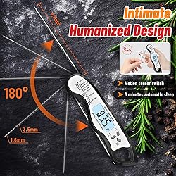 Meat Thermometer, IP67 Waterproof Digital Meat