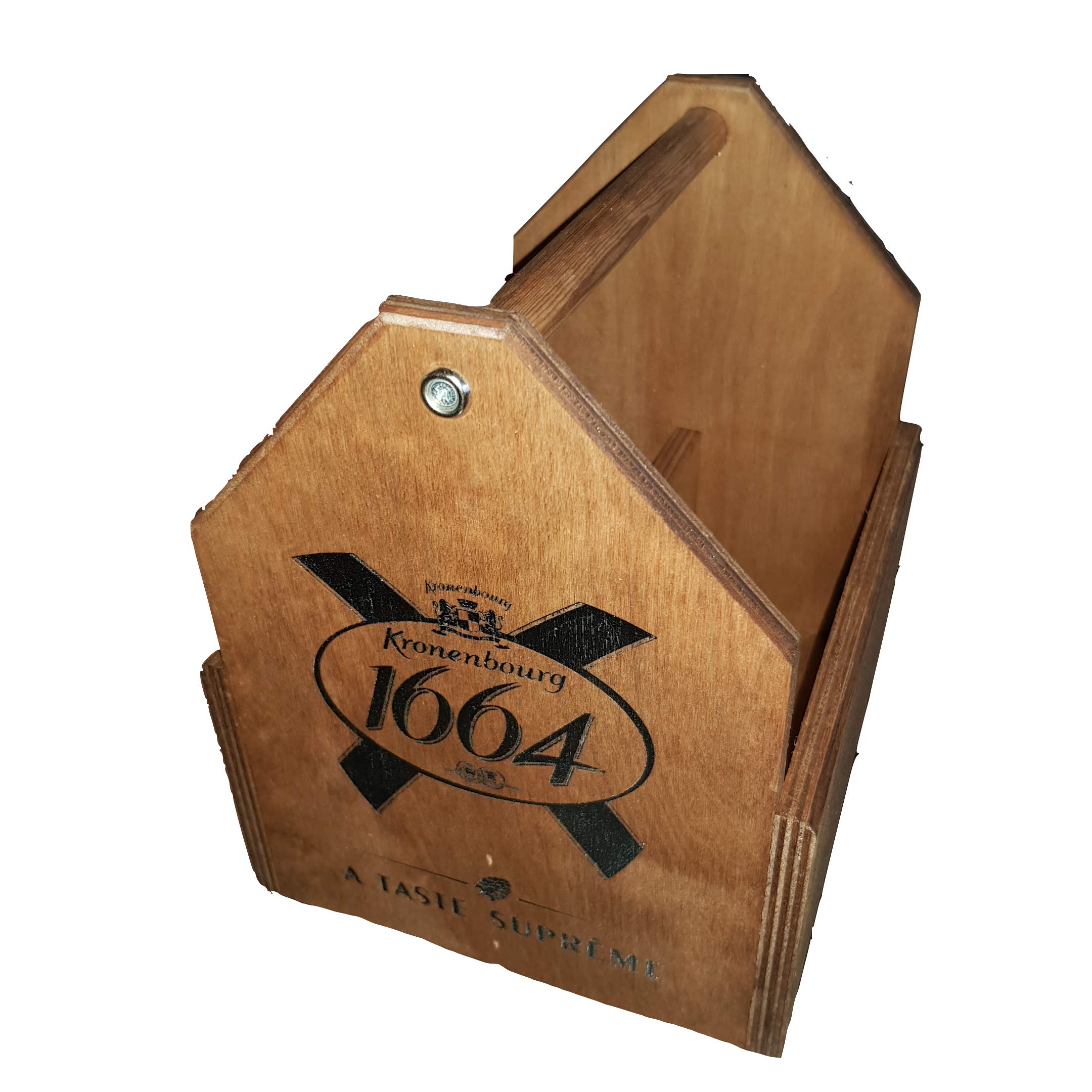 2 x Kronenbourg 1664 Pub/Restaurant Wooden Condiments Holders