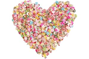 EHOPE 3000 PCS Clay Slices Fruit Nail Art Slices for DIY 3D Polymer Slices Making Polymer Clay Slices for Nail Art（Cake Slices）