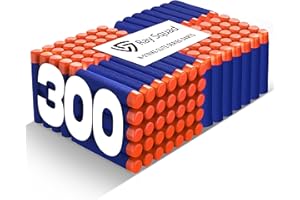 Ray Squad (300 Pack) Blue Nerf Darts - Compatible Foam Toy Elite 2.0 Darts, Nerf Ammo Bullets, Refill Dart