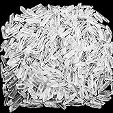 Covzoe 1Lb Clear Quartz Crystals Points, 0.6-1.6 Inch Long Natural Crystal Wands Bulk, Irregular Shape Rough Decorative Crystal Stones for Meditation, Yoga, Cleansing, Energy