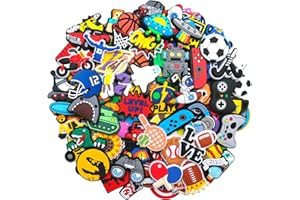 30 50 100Pcs Pack Shoe Decorations Charms for Boys Teens Kids PVC Clog Accessories Pins Fit for Garden Sandals Wristband Brac