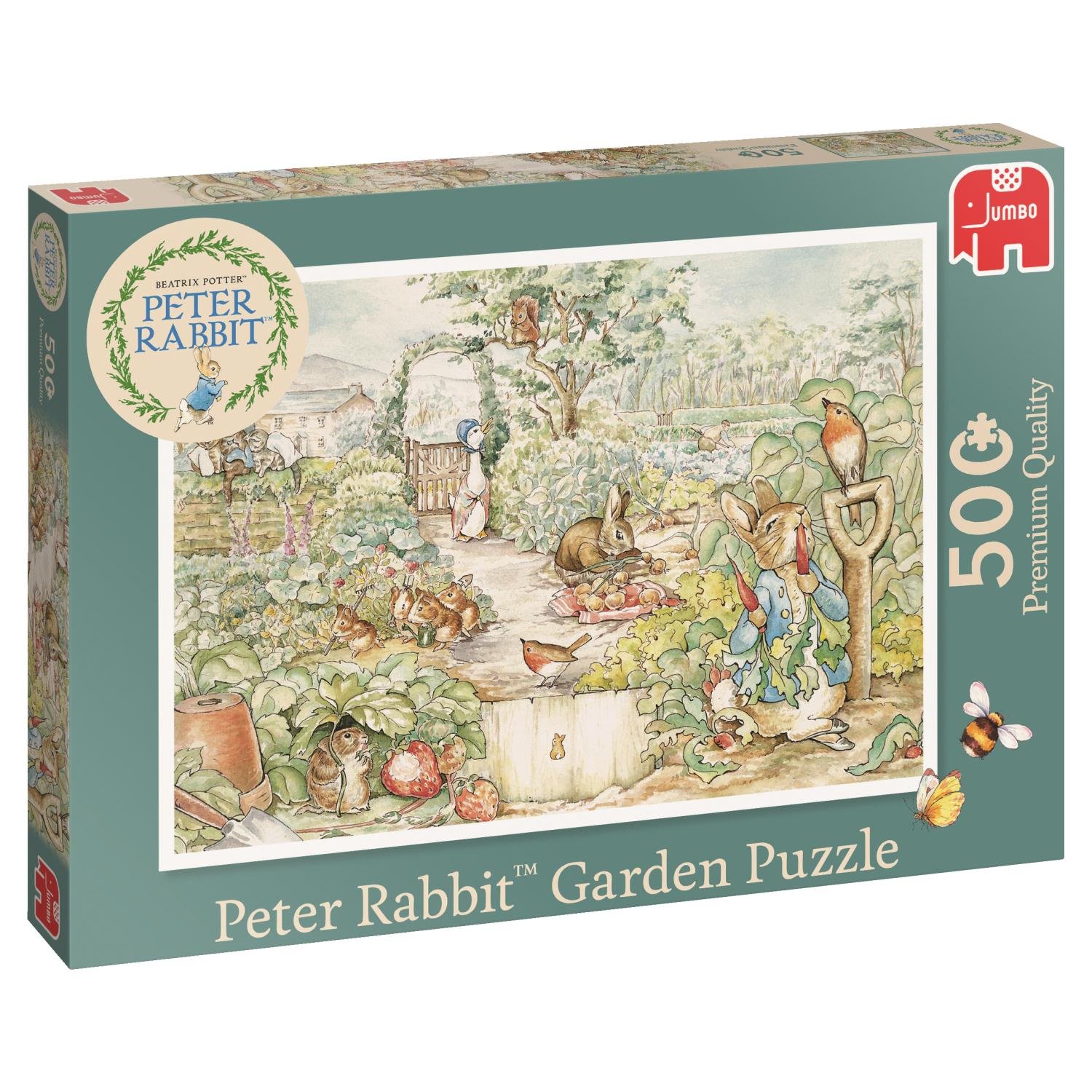 Jumbo 19479 Peter Rabbit Garden Jigsaw Puzzle, Green Amazon.co.uk