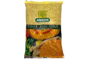 ANGUR Toor Dal Oily 4 lbs – Premium Split Pigeon Peas – Non-GMO, Rich Protein & Fiber – Ideal for Indian Cooking, Soups, Stew