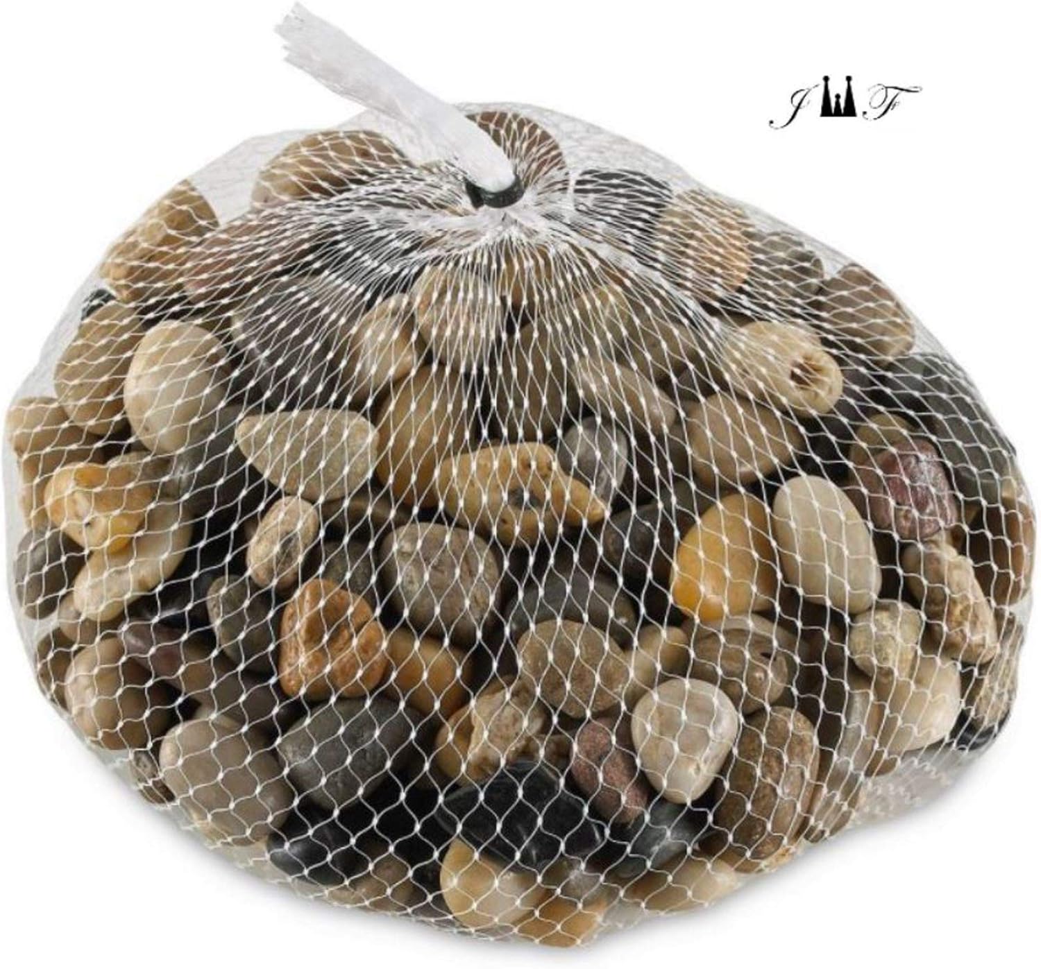 2 Pounds River Rock Stones - Natural Polished, Pebbles, Outdoor Decorative Stones, Natural Gravel, For Aquariums, Landscaping, Vase Fillers, Succulent, Tillandsia, Cactus pot, Terrarium Plants : Garden & Outdoor