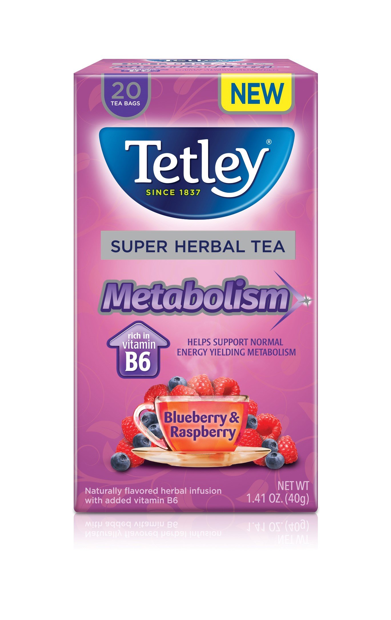 Tetley Super Herbal Tea, Immunity, Peach & Orange, 20 Tea