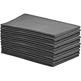 Organic Cotton Gray Tea Towels - 10 Pack, 27"x27", 100% Cotton Gray Flour Sack Towels for Kitchen and Baking Use - Durable, A