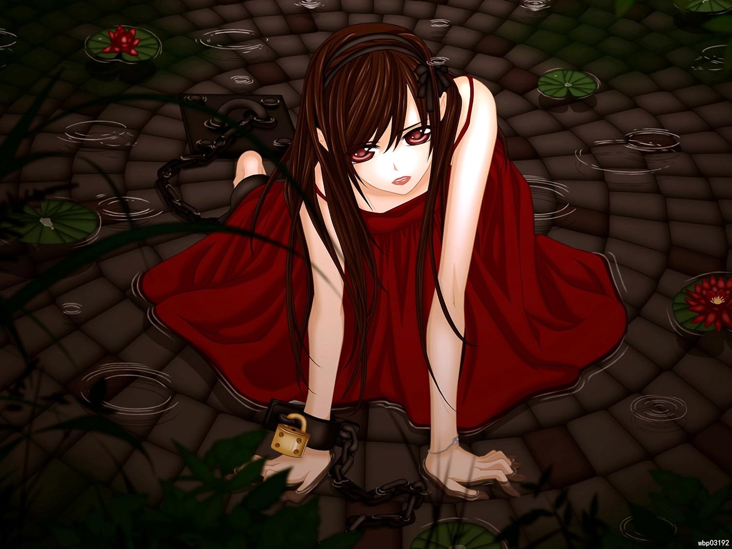 Vampire Knight Slave Girl Red Dress Anime Art 24 X32 Print Poster Amazon Co Uk Kitchen Home