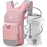 Nepest Kids Hydration Backpack, Mini Water Backpack with 1.5L Water Bladder for Hiking Cycling Running