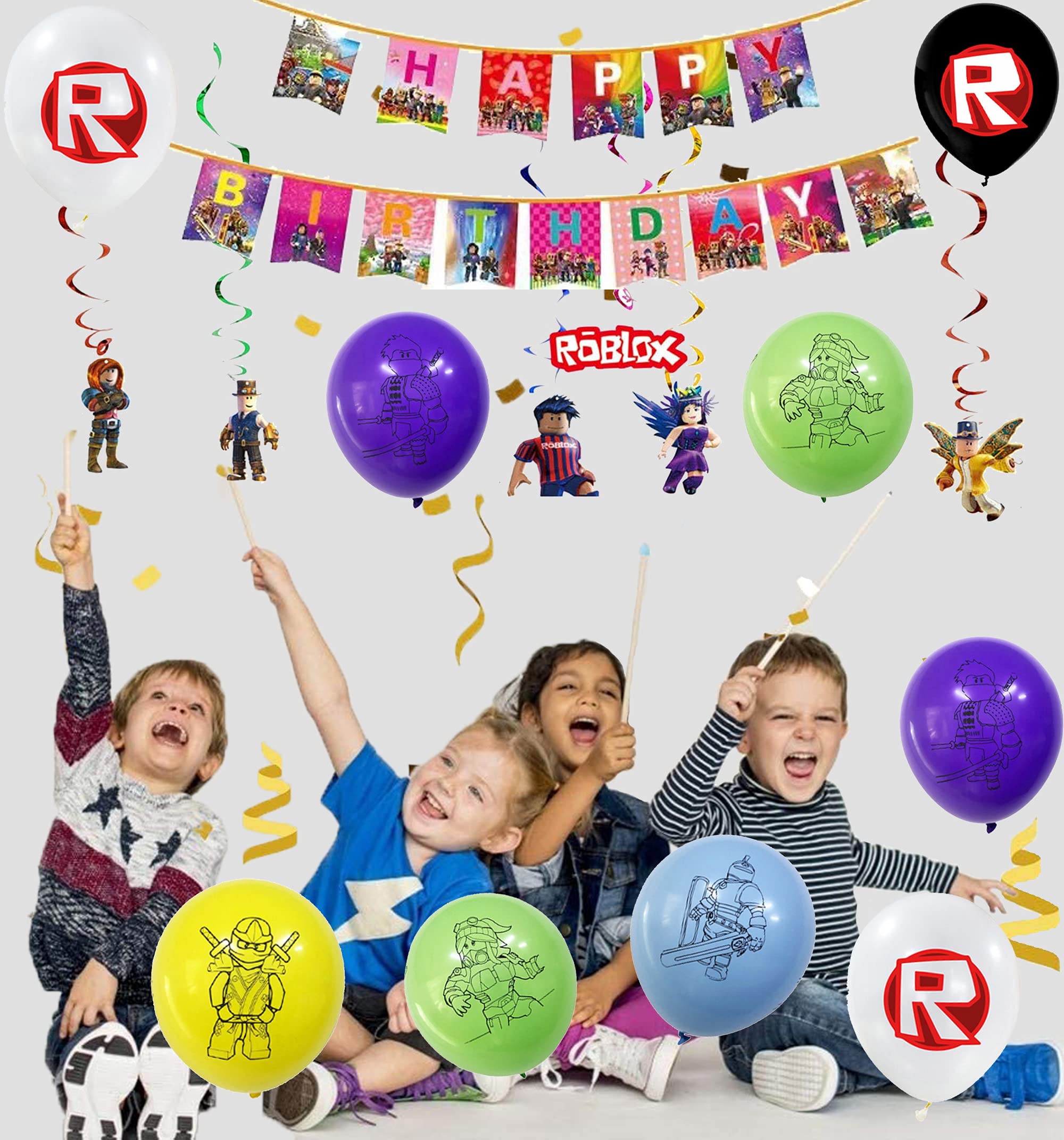 Mua Roblox Birthday Decoration Roblox Balloons Roblox Birthday Balloons ...