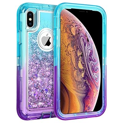 Purple Iphone Xs Max Case Cute Coolden Glitter Case For IPhone