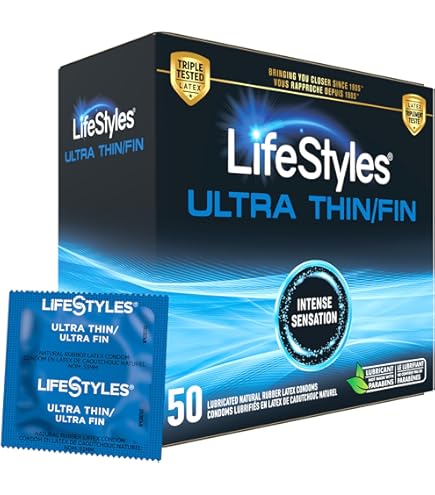 Amazon.com: LifeStyles Ultra Sensitive Premium Lubricated Natural Latex  Condoms Value Pack - 100 Count, 1 Pack - Triple Tested for Best Protection,  Made with UltraGlide Silicone Lube : Health & Household