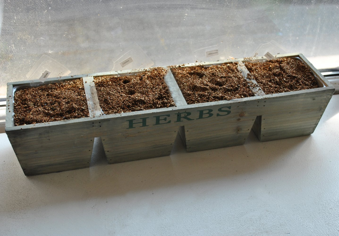 Windowsill Wooden Herb Planter With Comp Buy Online In Bahamas At Desertcart
