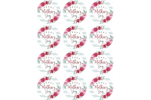 SICOHOME Happy Mothers Day Stickers - 36Pcs 1.5" Happy Mothers Day Tags Envelope Seals Gift Labels for Boxes Cards Gifts Bags Party Favors Decorations