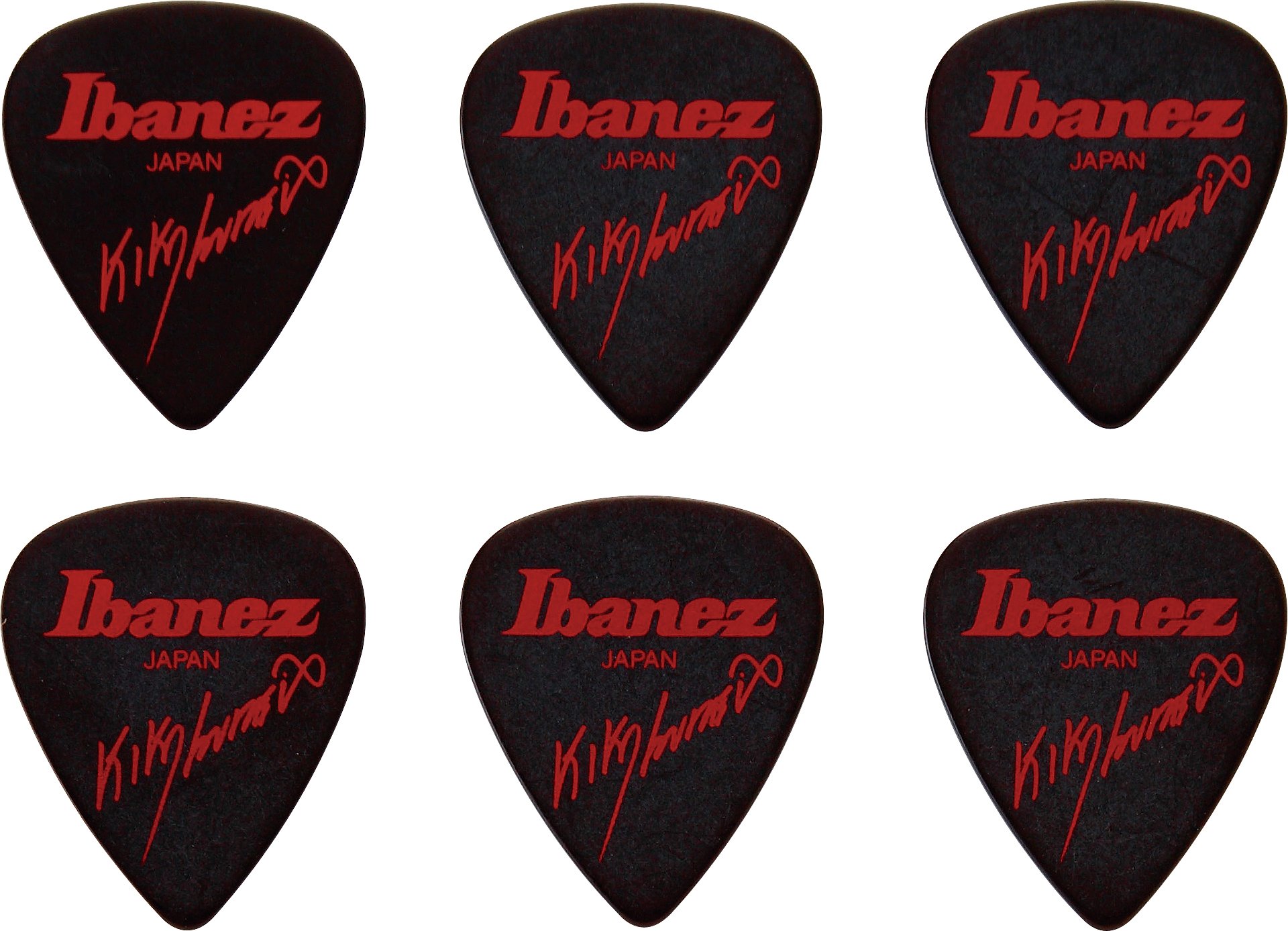 Ibanez B1000KL Kiko Loureiro Signature Picks 6 Pack (B1000KLBK)