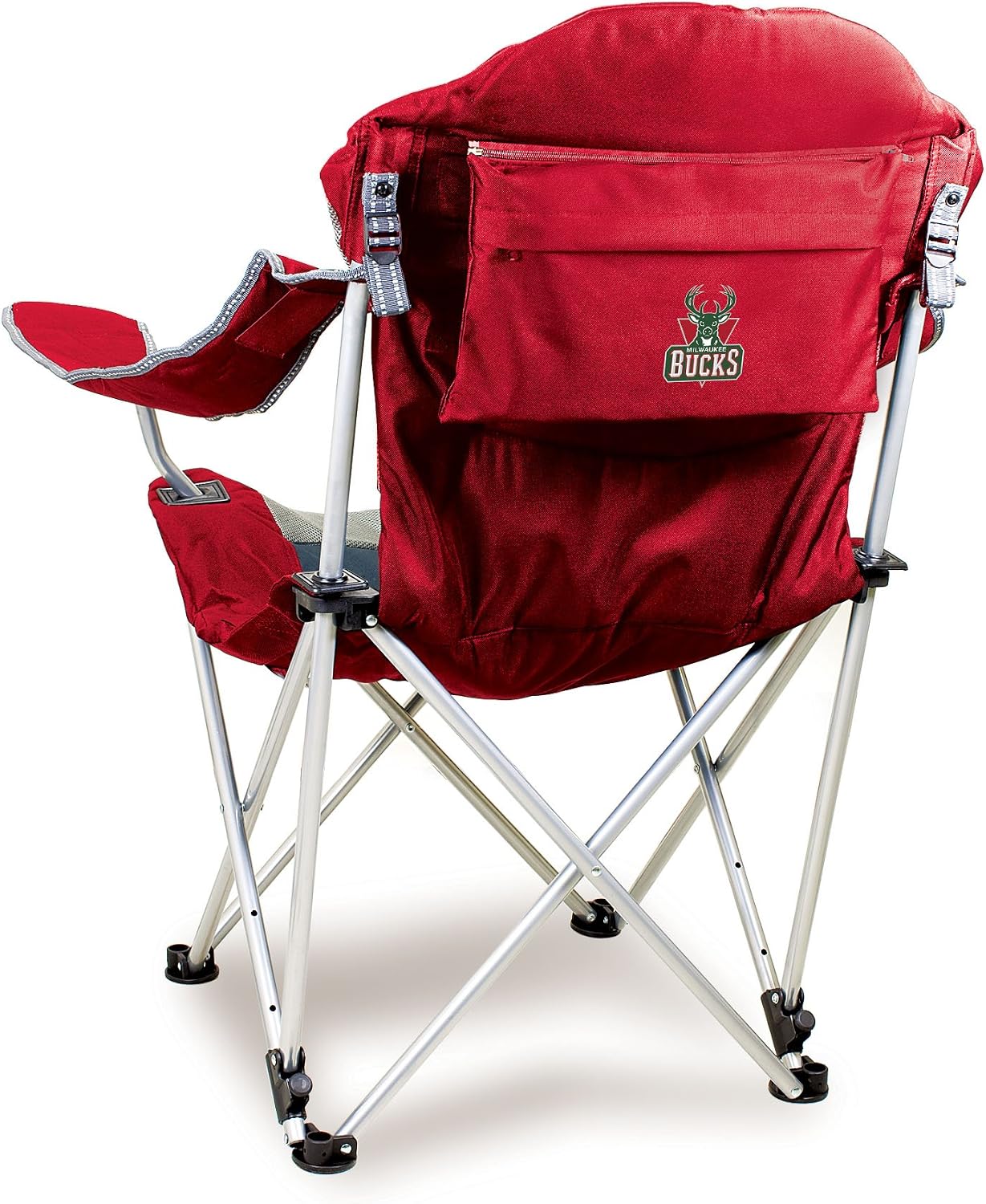 Amazon.com : NBA Milwaukee Bucks Reclining Camp Chair, Red : Sports