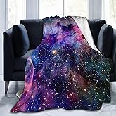 Galaxy Fleece Blanket Super Soft Cozy Throw Blanket Throw 40X50inch, Lightweight Fuzzy Comfy Textured Flannel Blanket Warm Plush Throw Blankets for Couch, Sofa, Bed