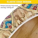 FANSU Round Tablecloth 90cm Mandala Washable Wipe Clean Waterproof Cover view 5